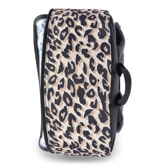Girls' 16" Leopard Spots Backpack, Black - Picture 4 of 5